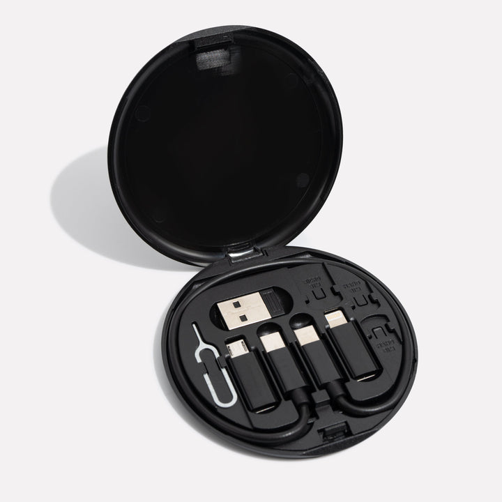 9-in-1 travel gadget set with fast charging &amp; SIM/SD card holder