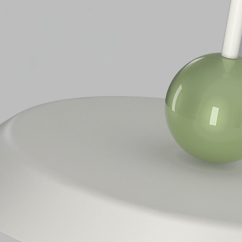 Modern pendant light made of acrylic and glass in a minimalist style