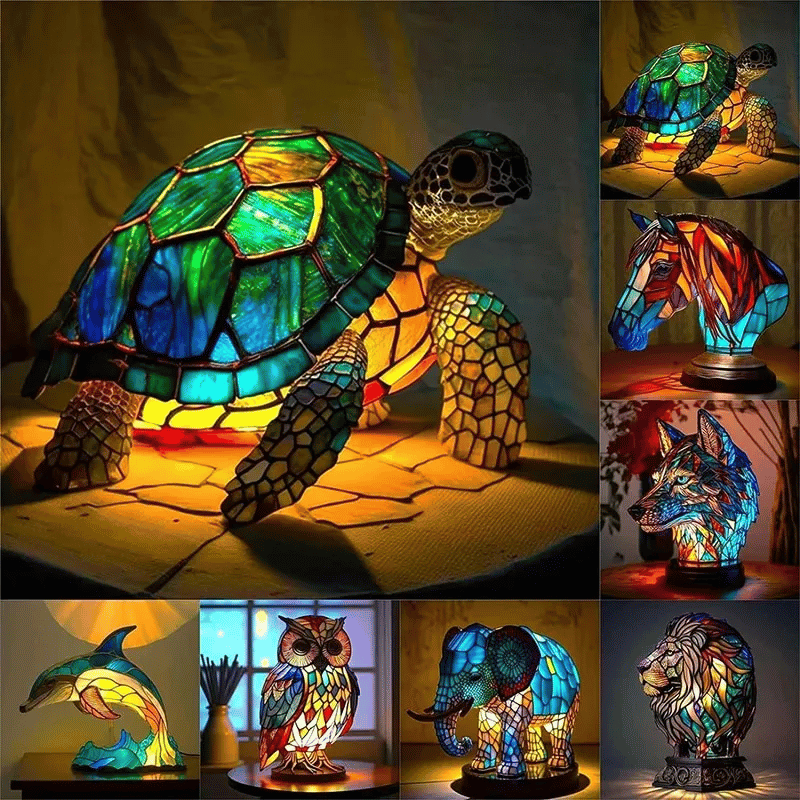 Handmade artistic table lamp