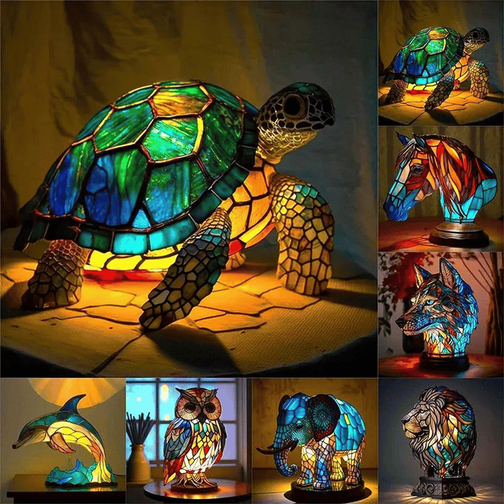 Handmade artistic table lamp