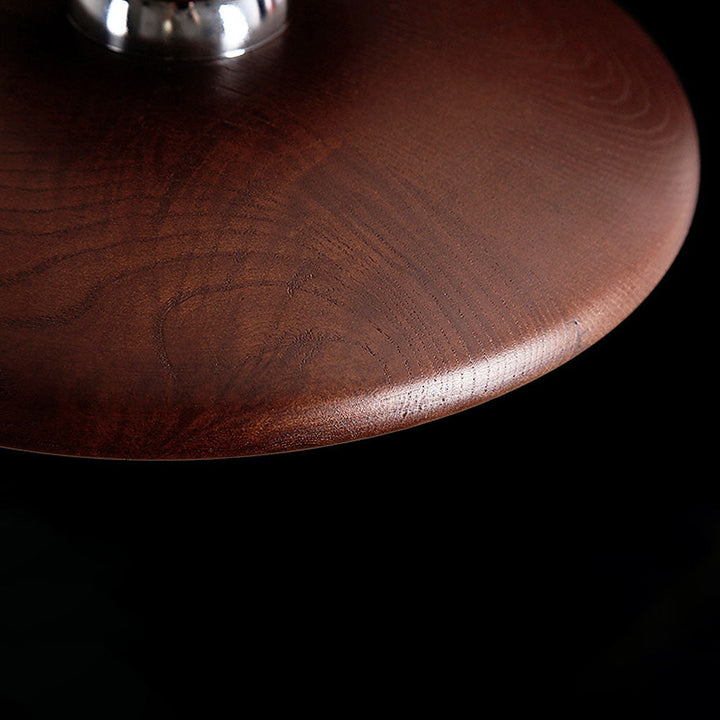 Nordic-style wooden ceiling light – round, minimalist &amp; modern