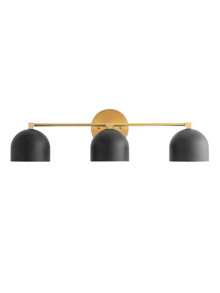 Mid-century wall light – brass bathroom mirror lamp in retro style