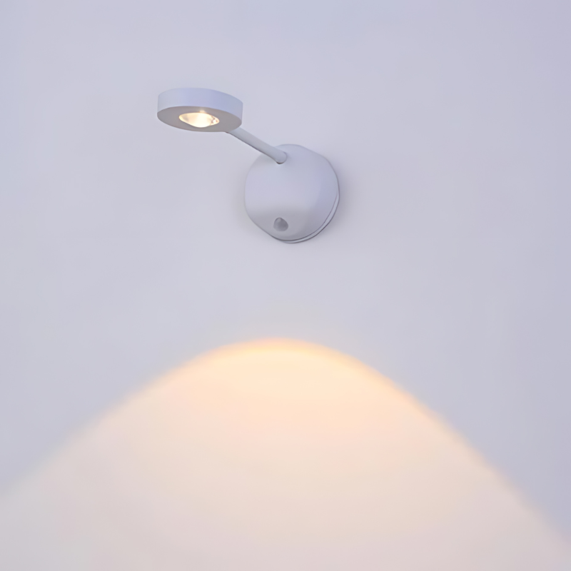 Wireless LED spotlight with motion sensor, 360° rotatable &amp; adjustable light