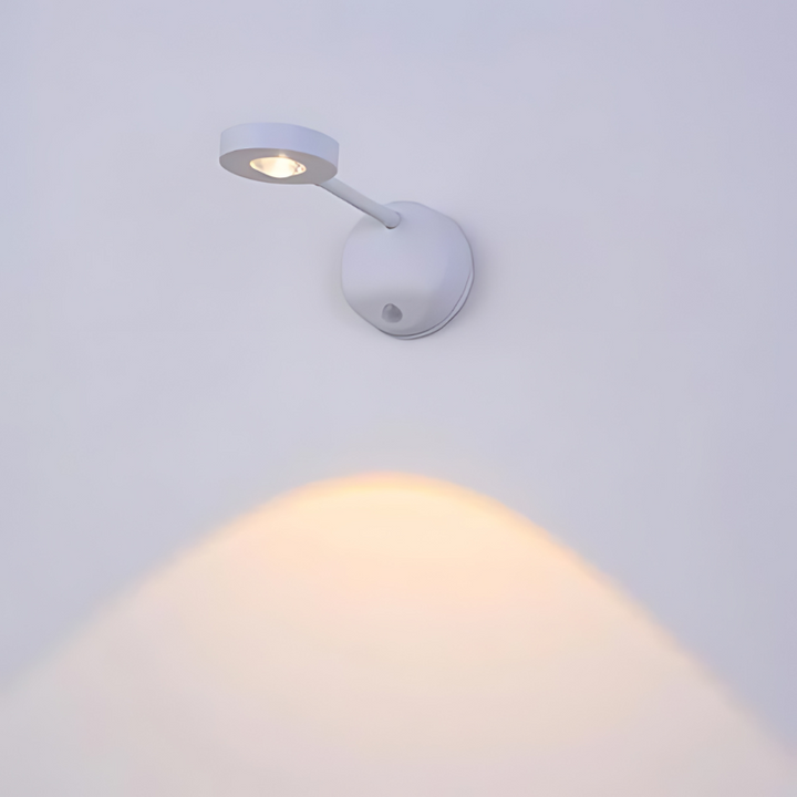 Wireless LED spotlight with motion sensor, 360° rotatable &amp; adjustable light