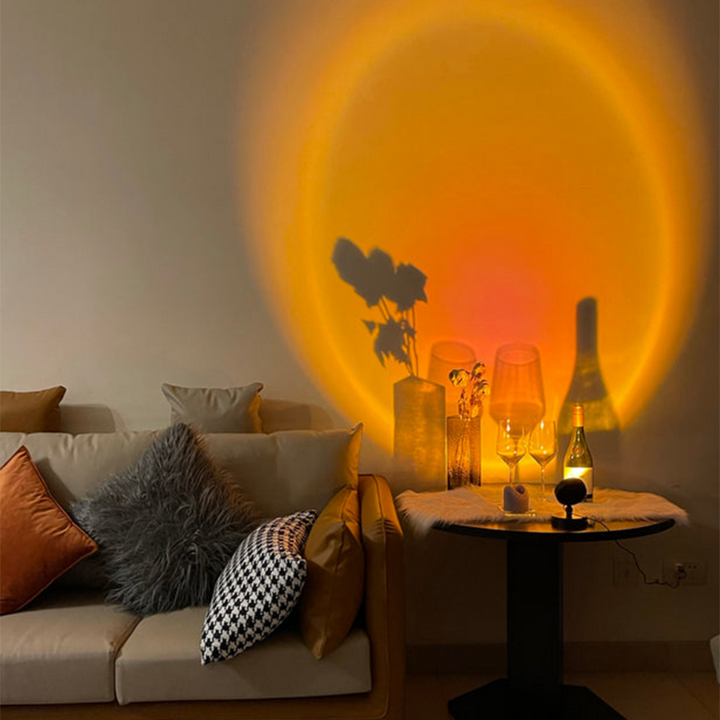 Retro Sunset Table Lamp – Stylish LED Mood Lamp in Vintage Design