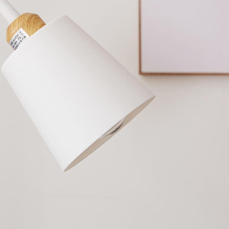 Minimalist floor lamp with iron base