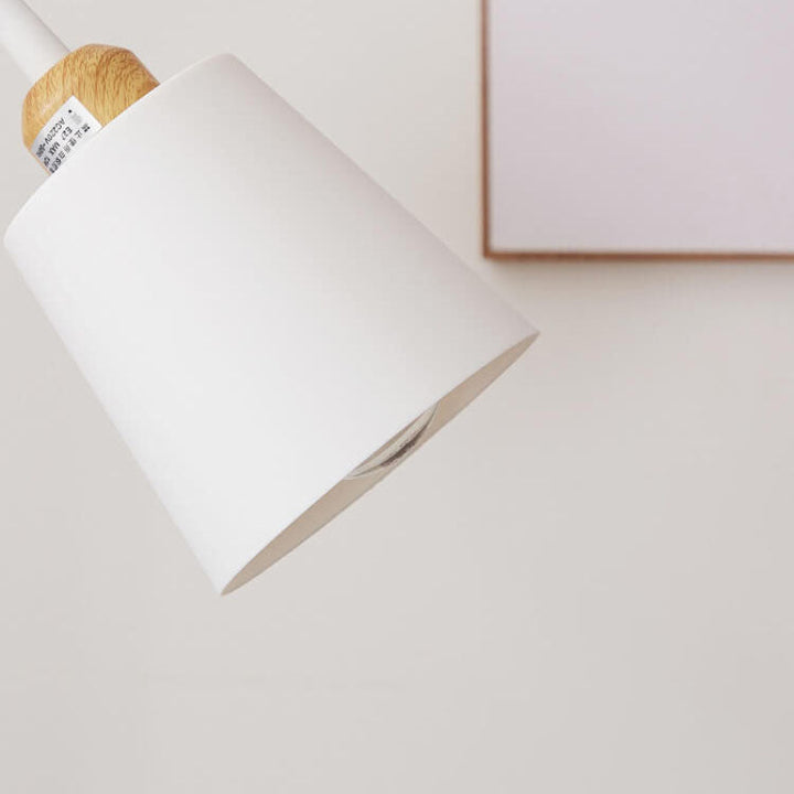 Minimalist floor lamp with iron base