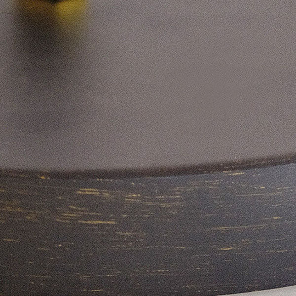 Semi-flush LED ceiling light made of white glass with striped decor