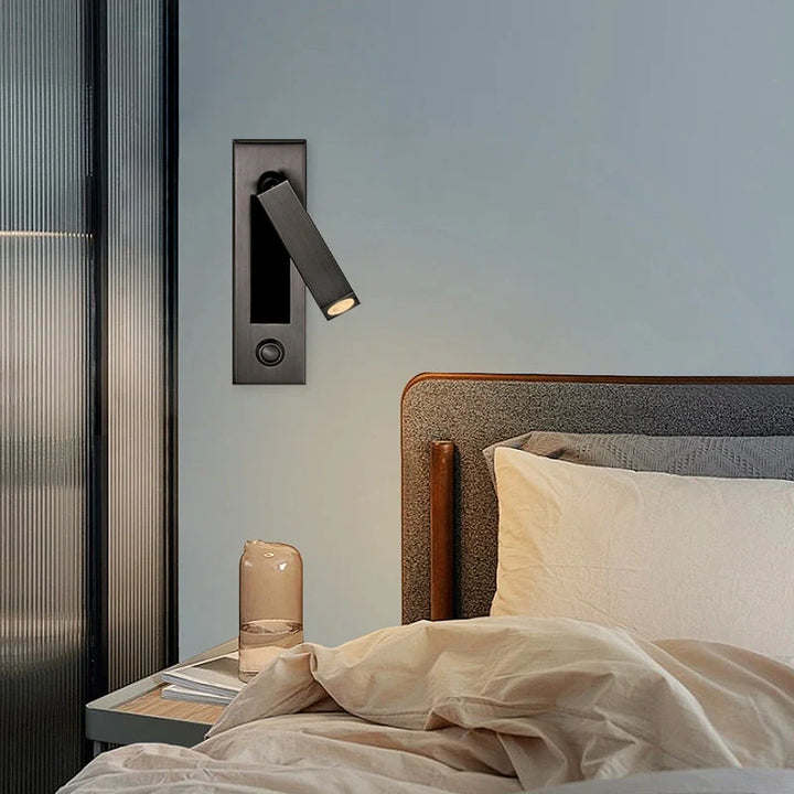 Minimalist integrated LED wall light for bedrooms