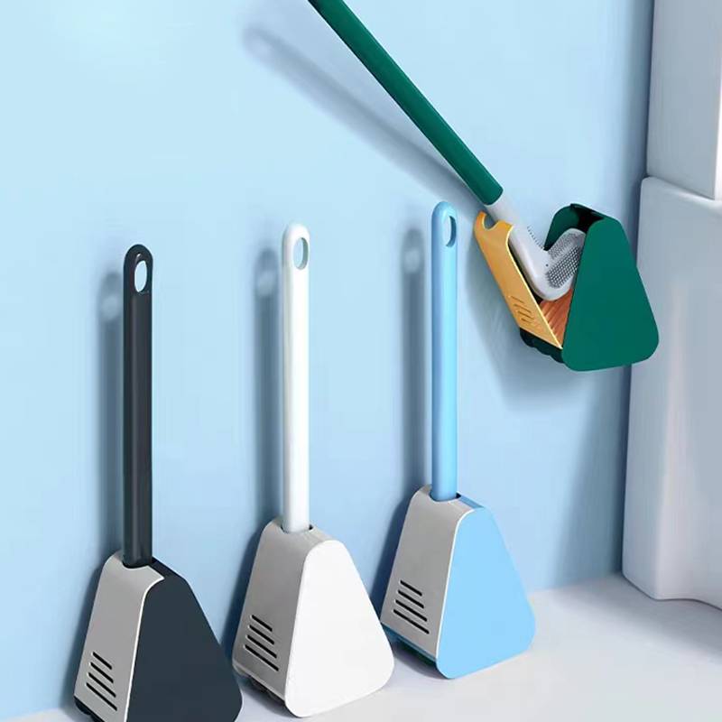Hygienic toilet brush with holder