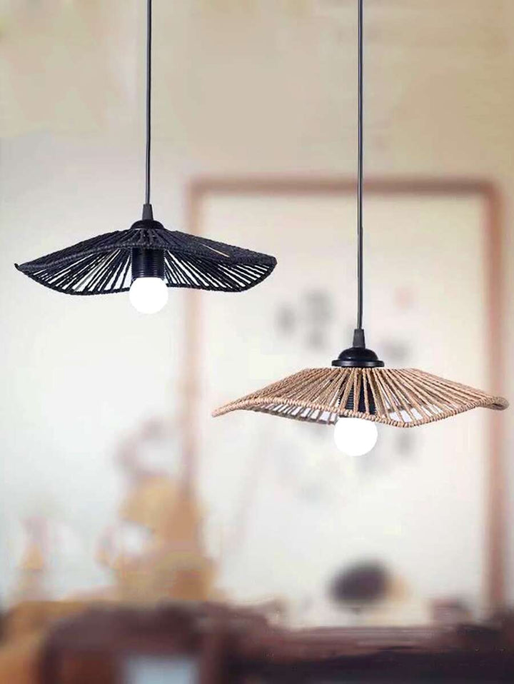 Geflochtene Pendelleuchte aus Papier für Esszimmer und Wohnzimmer