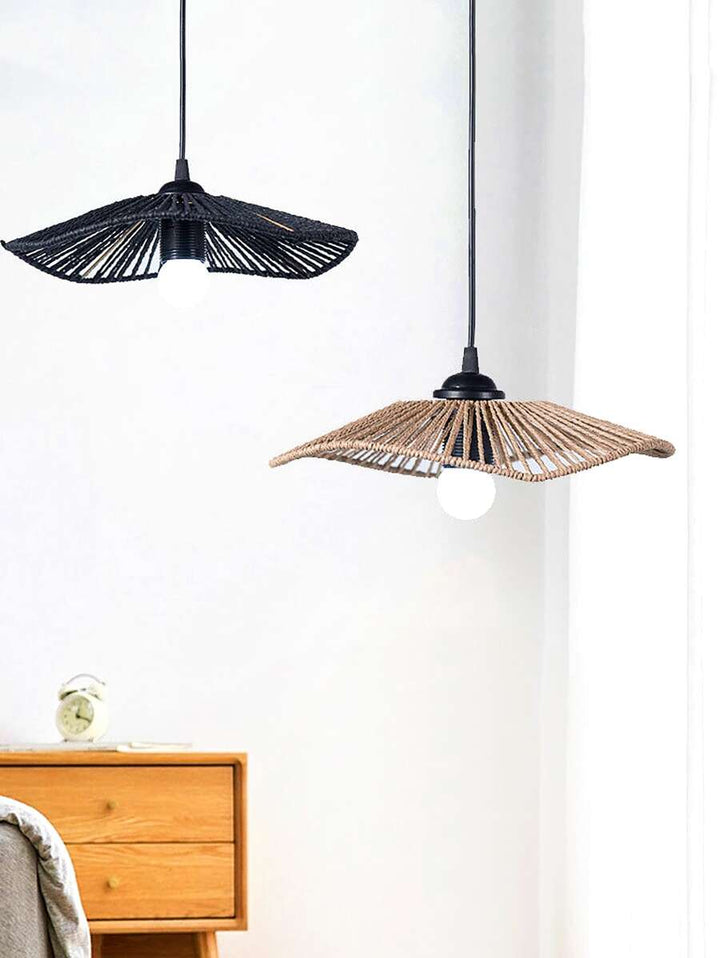 Geflochtene Pendelleuchte aus Papier für Esszimmer und Wohnzimmer