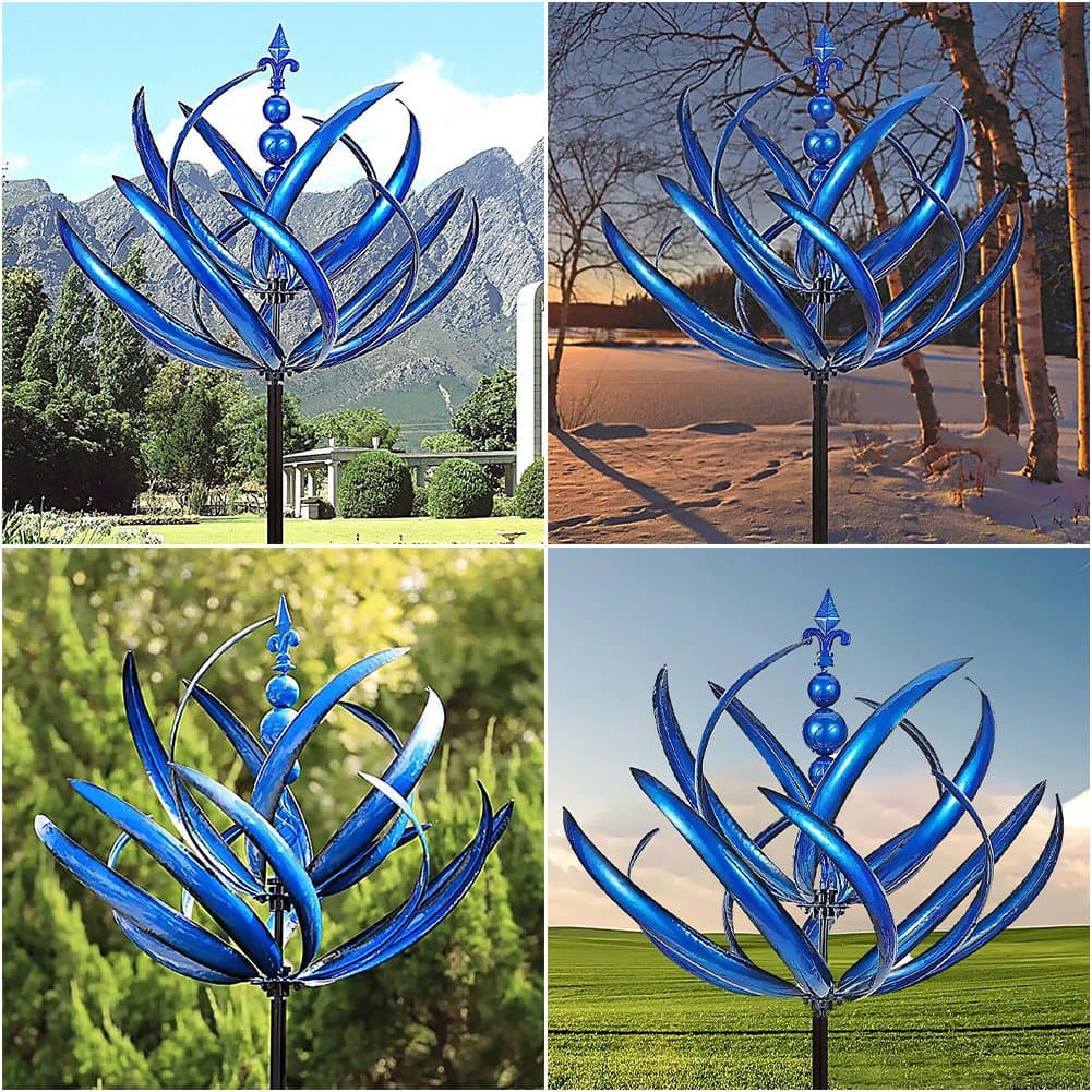 Decorative, weatherproof garden wind spinner for stylish outdoor areas
