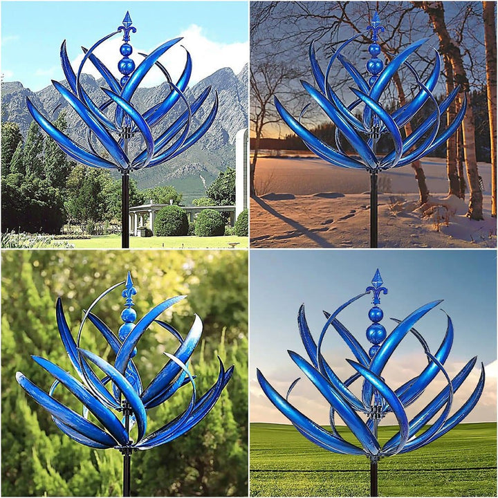 Decorative, weatherproof garden wind spinner for stylish outdoor areas