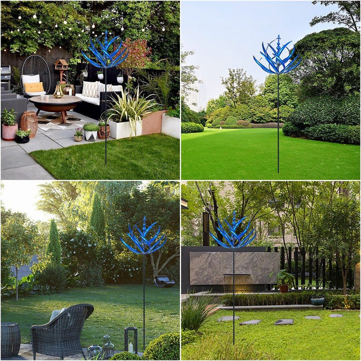 Decorative, weatherproof garden wind spinner for stylish outdoor areas