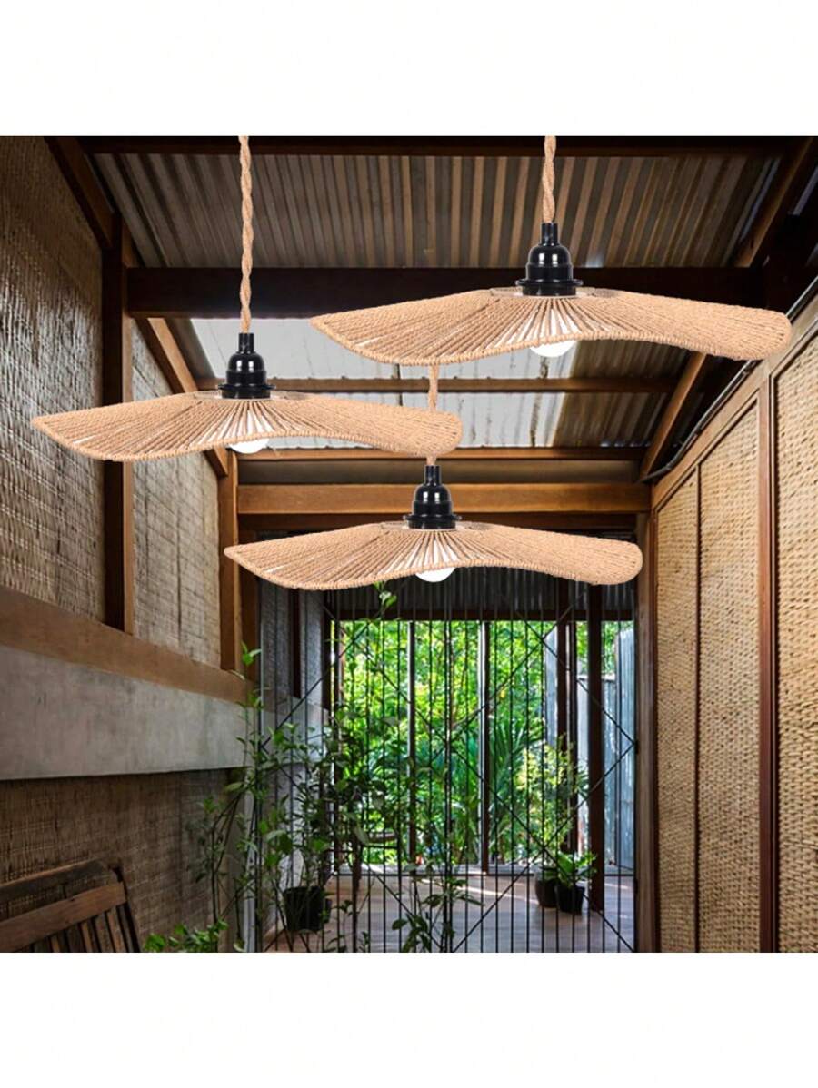 Geflochtene Pendelleuchte aus Papier für Esszimmer und Wohnzimmer