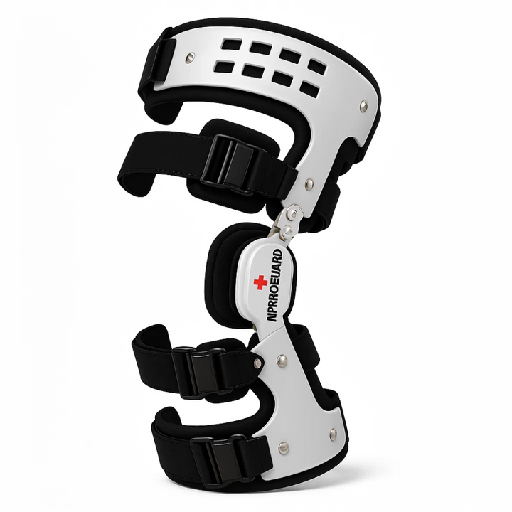 Knee brace with adjustable relief function for everyday life and leisure