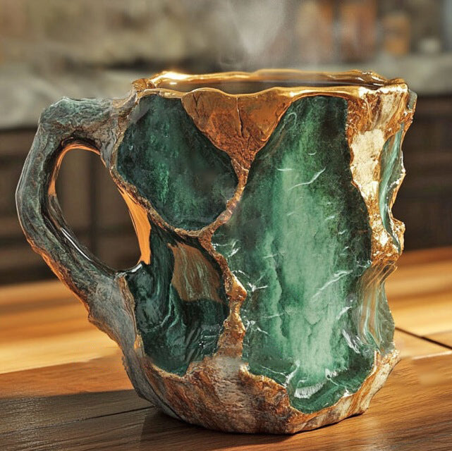 Coffee cups made of mineral crystal – elegance with every sip 
