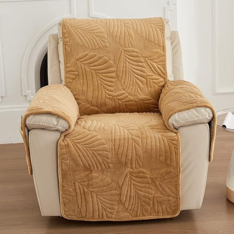 Armchair cover – leaf pattern throw for recliners
