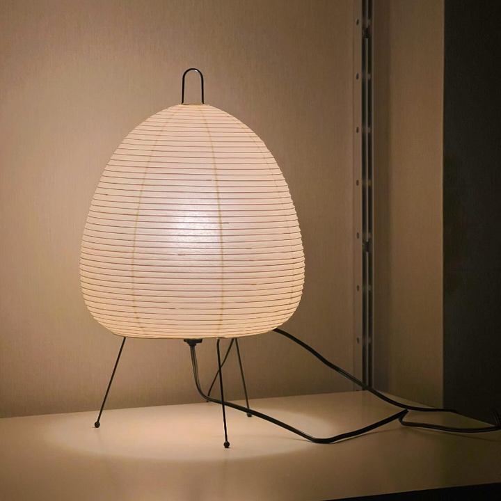 Japanese rice paper lamp – Minimalist design &amp; soft light for tranquil rooms