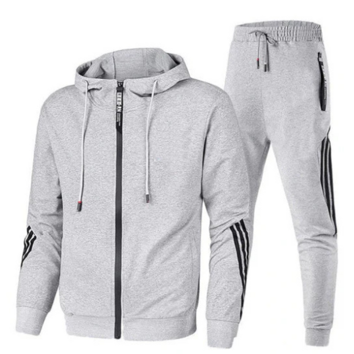 Men's Two-Piece Tracksuit with Sporty Design 