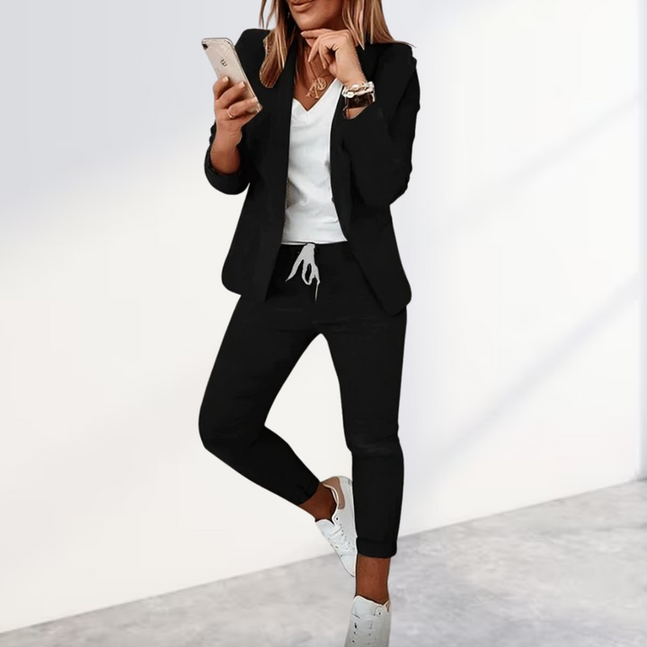 Women's Blazer Set with Trousers in a Modern Style