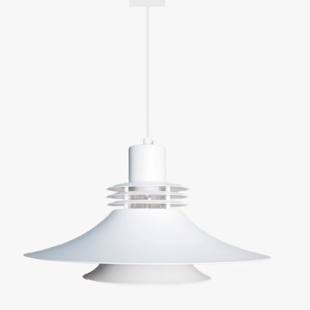 Moderne schwarze Pendelleuchte aus Aluminium