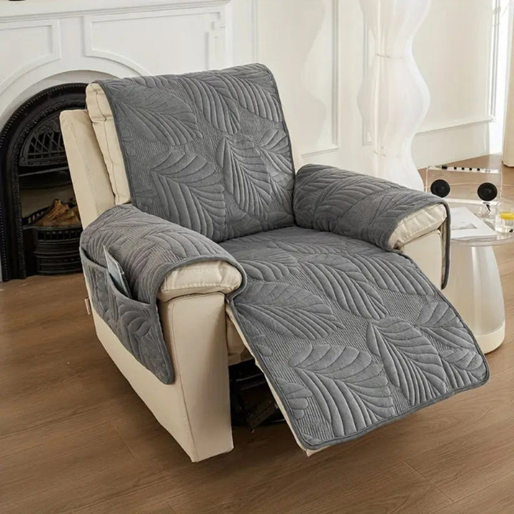 Armchair cover – leaf pattern throw for recliners
