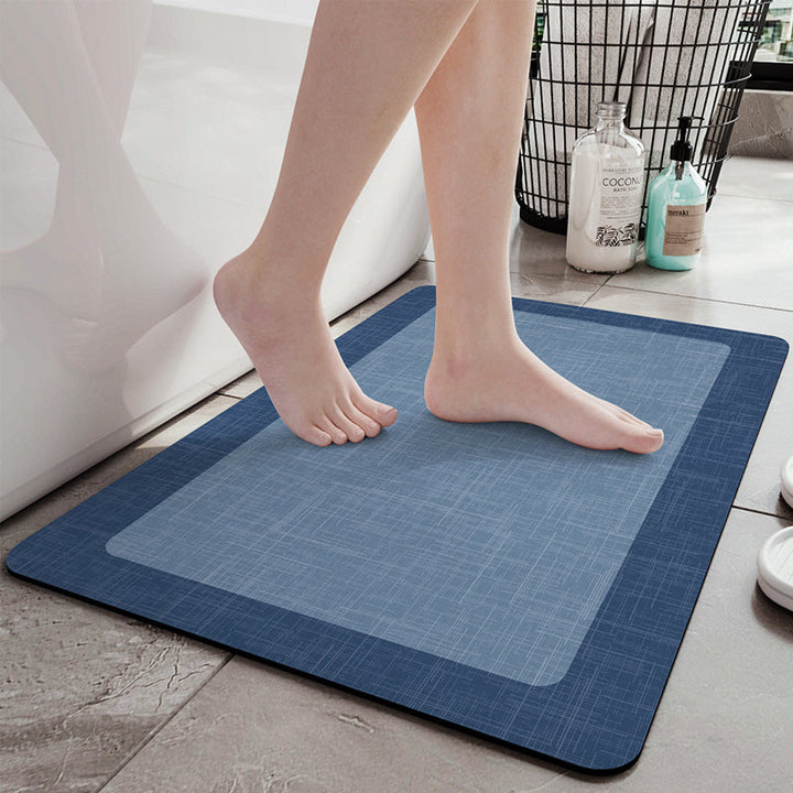 Minimalist Non-Slip Bathroom Mat – Super Absorbent &amp; Quick Drying