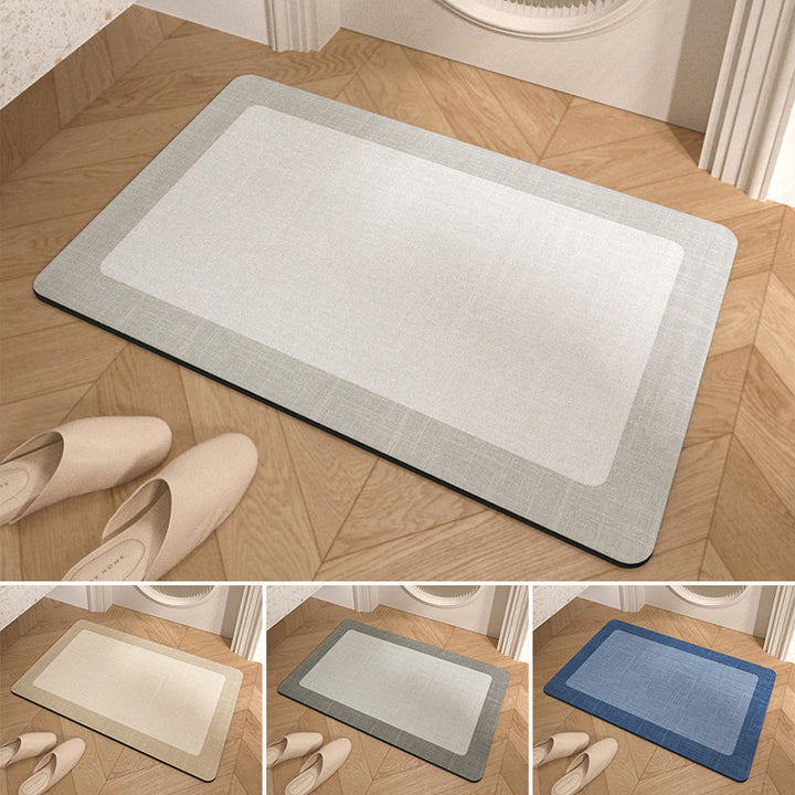 Minimalist Non-Slip Bathroom Mat – Super Absorbent &amp; Quick Drying