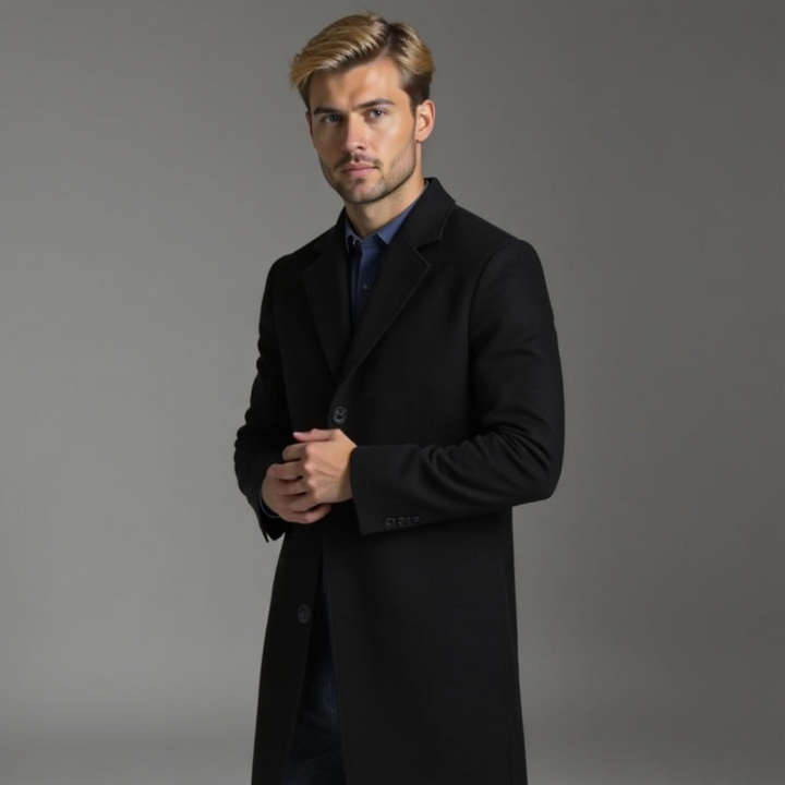 Men's Slim Fit Trench Coat for Winter