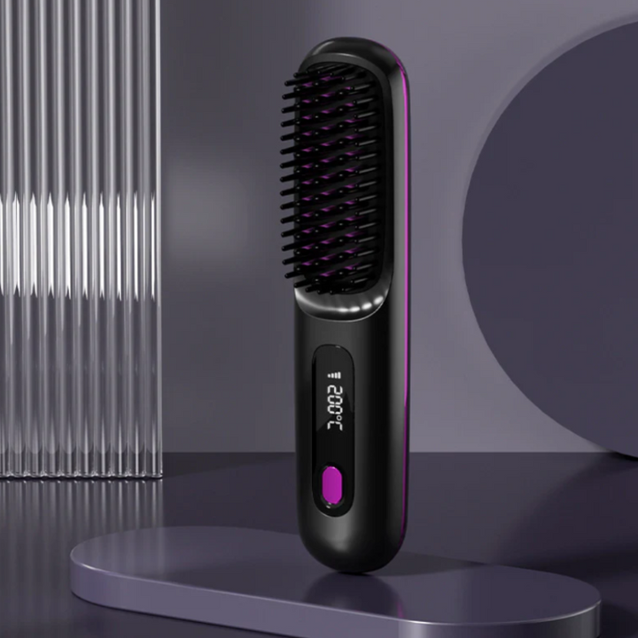 Cordless hair straightener for flexible hair styling 