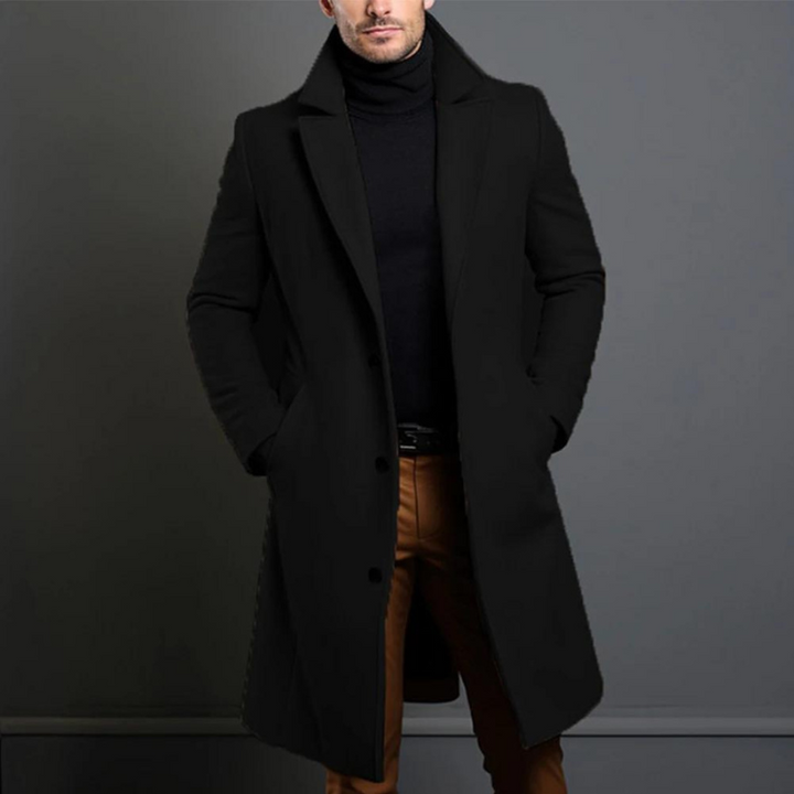 Men's Wool Jacket with Classic Design 