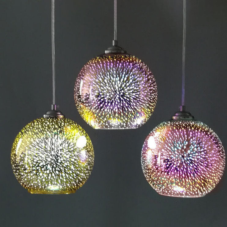 Creative 3D Firework Pendant Light