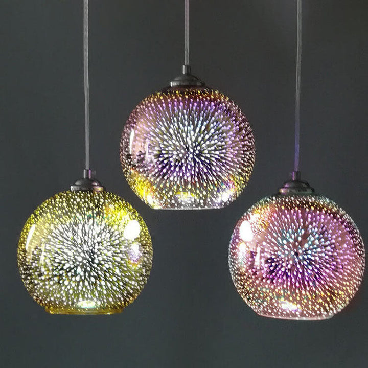 Creative 3D Firework Pendant Light