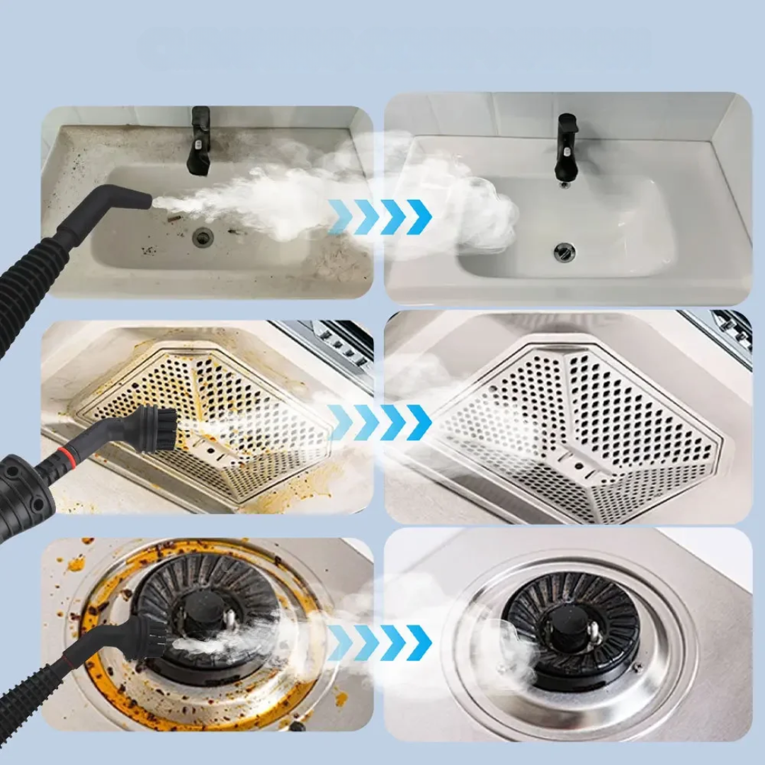10-in-1 steam cleaner for versatile applications