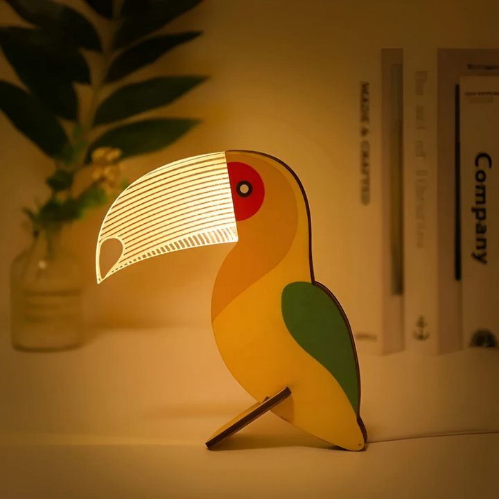 LED Tischlampe Aus Holz