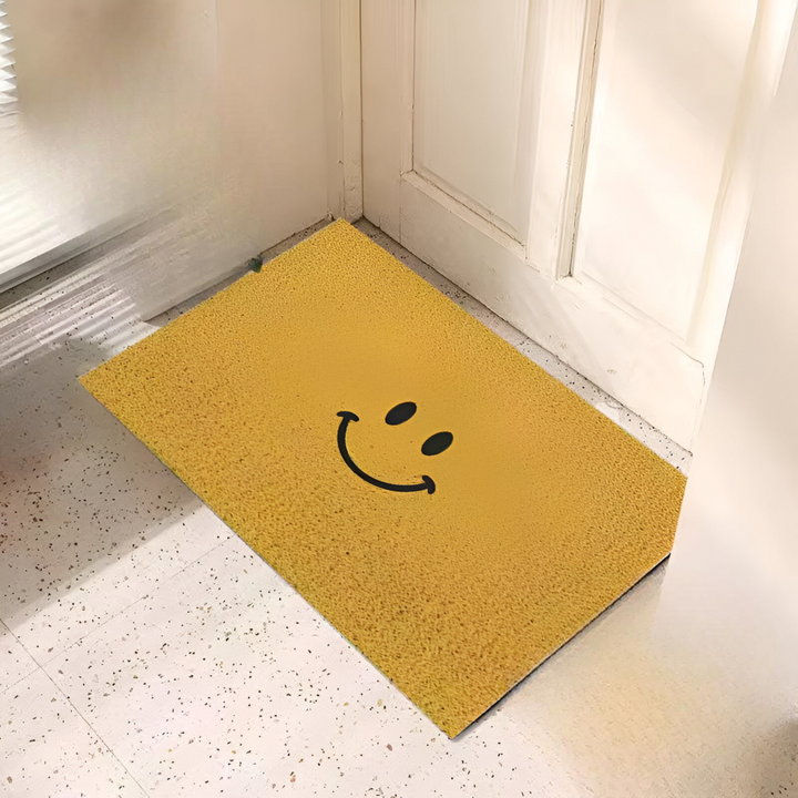PVC-Rutschfester Fußmatte mit Smiley-Gesicht Bedruckter Eingangsbereich-Teppich