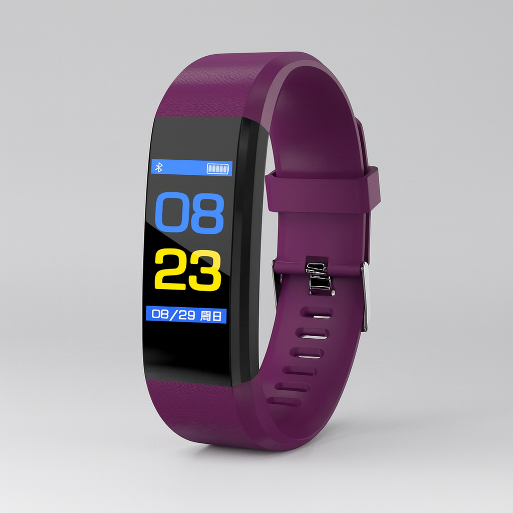Smartwatch fitness tracker with activity and health functions