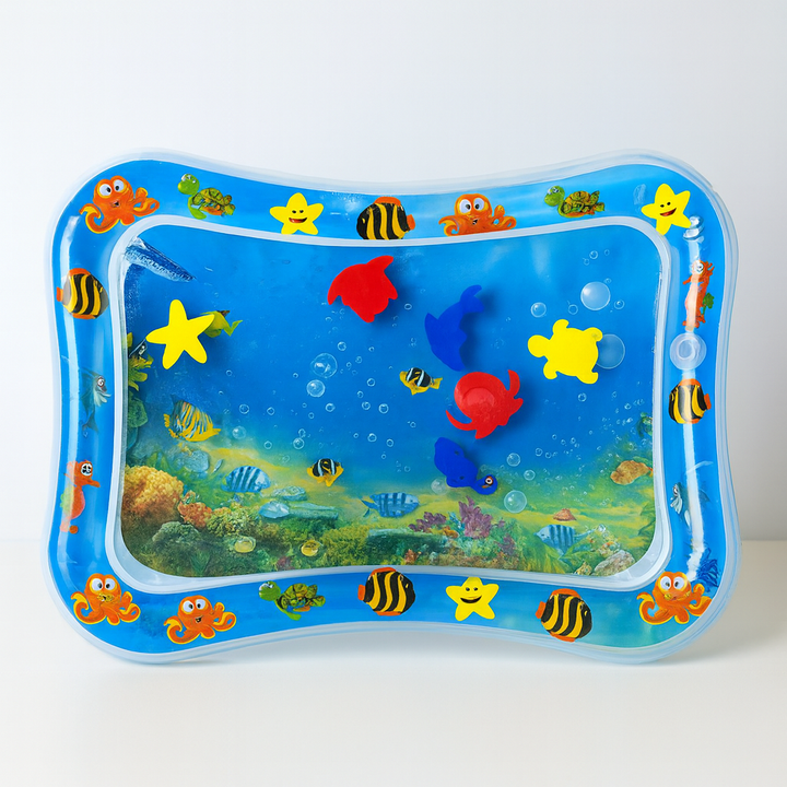Baby water mat for tummy time and play