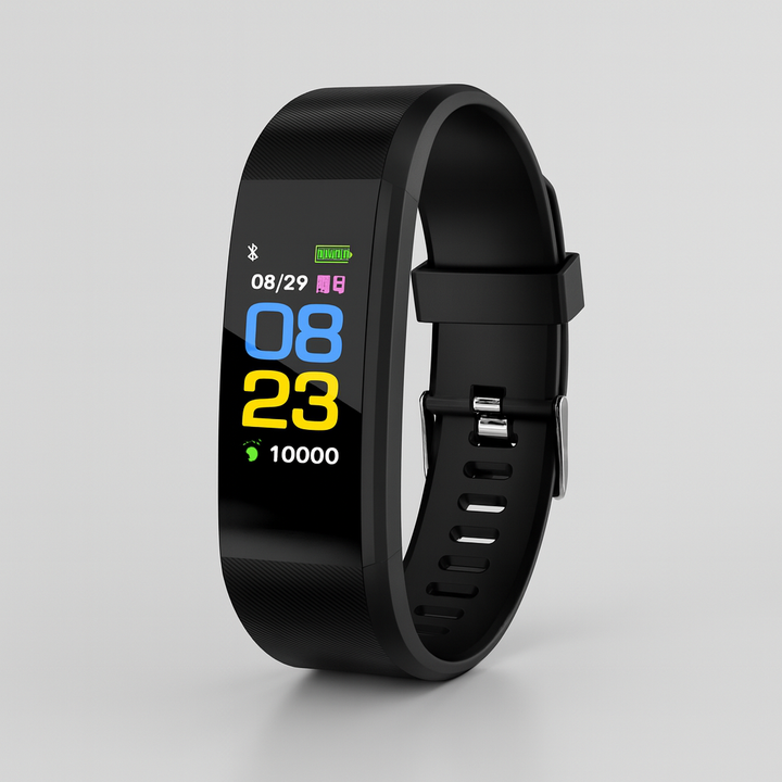 Smartwatch fitness tracker with activity and health functions