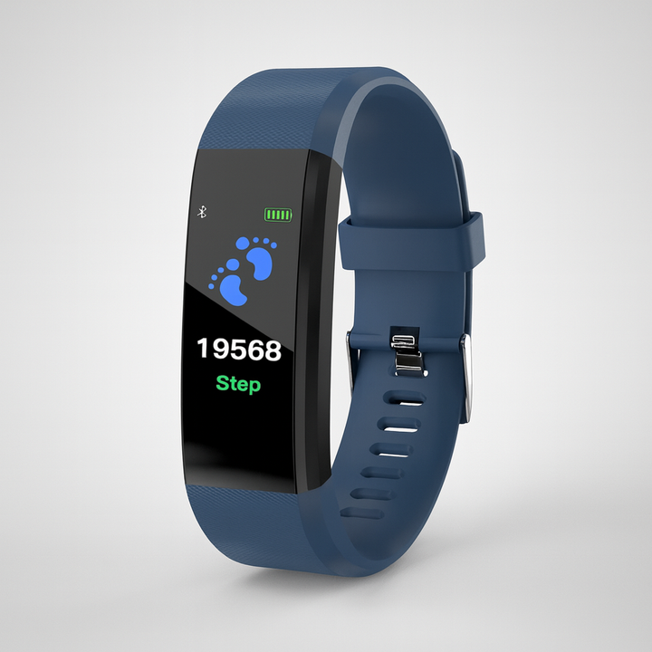 Smartwatch fitness tracker with activity and health functions