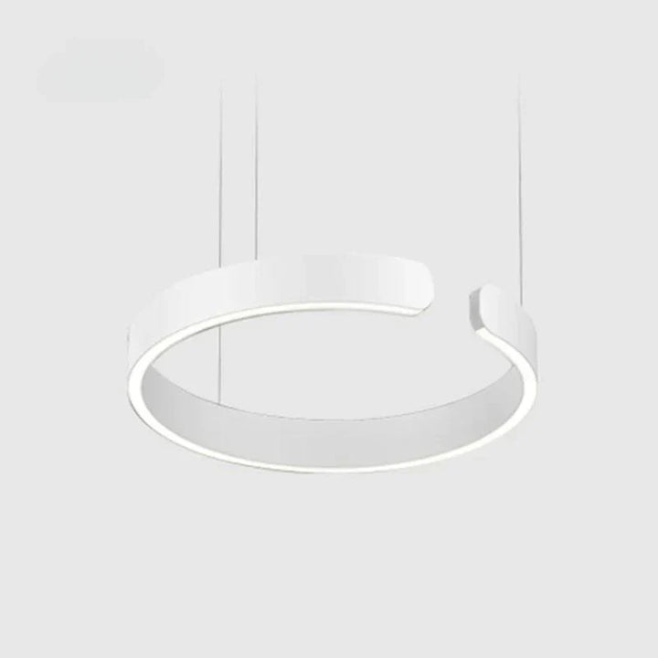Modern LED pendant light in ring shape with ceiling mounting