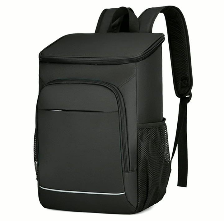 Cooler backpack with long cooling performance and water-repellent design