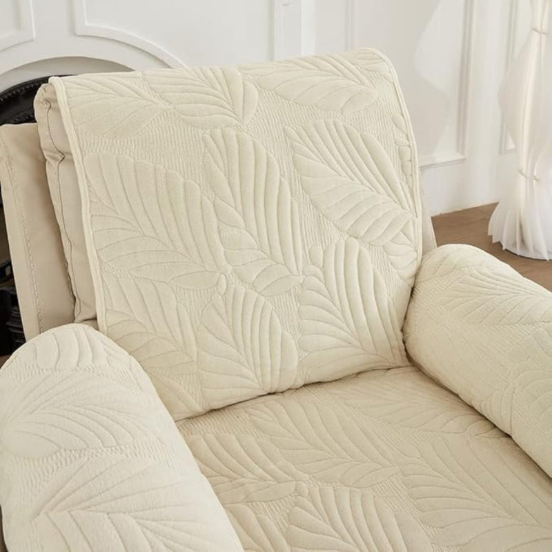 Armchair cover – leaf pattern throw for recliners