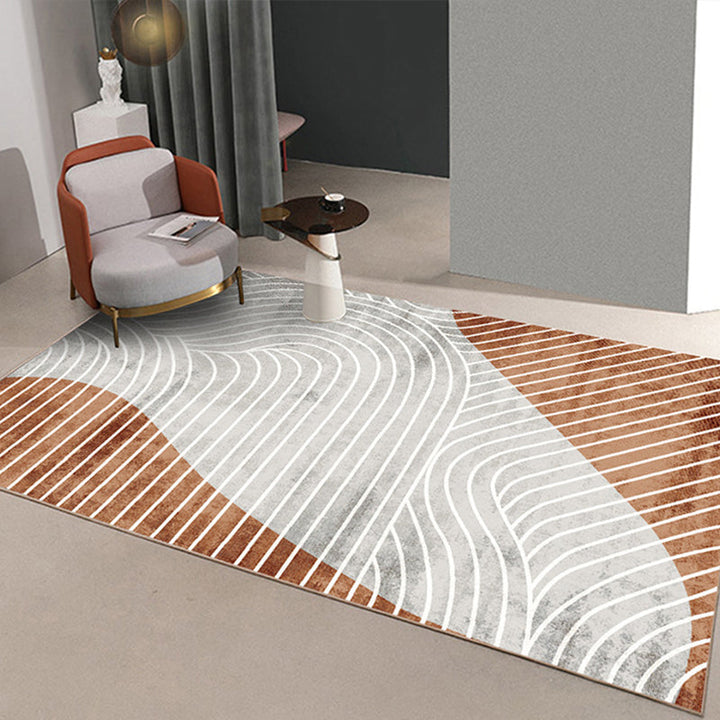 Striped rug in multicolor – easy-care living area rug