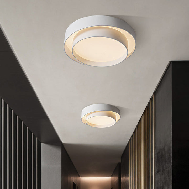 Round LED ceiling light in Nordic style for bedroom and hallway