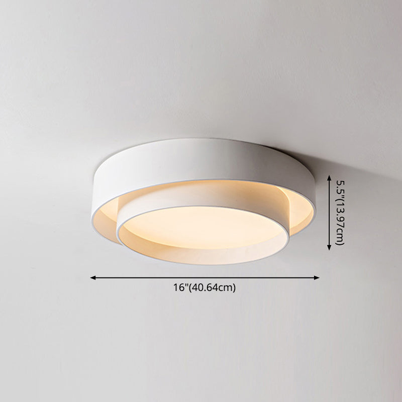 Round LED ceiling light in Nordic style for bedroom and hallway