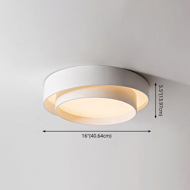 Round LED ceiling light in Nordic style for bedroom and hallway