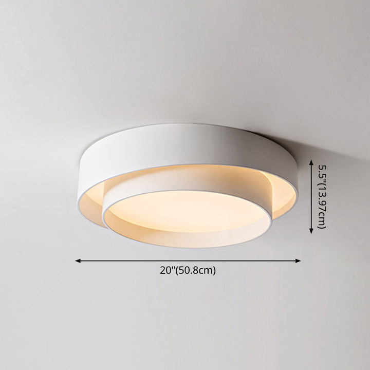 Round LED ceiling light in Nordic style for bedroom and hallway